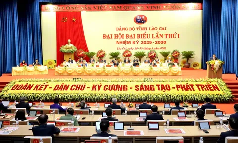 Khai mạc Đại hội đại biểu Đảng bộ tỉnh Lào Cai lần thứ I, nhiệm kỳ 2025 - 2030