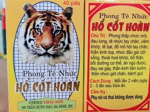 Bộ Y tế cảnh báo thuốc Phong tê nhức Hổ Cốt Hoàn