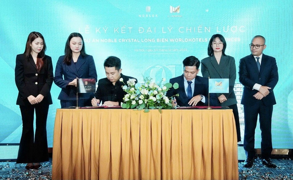 NobleX Group công bố Đại lý phân phối độc quyền Dự án Noble Crystal Long Bien WorldHotels Residences.