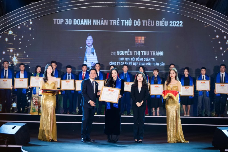 Chủ tịch GHB Corporation Nguyễn Thu Trang xuất hiện trong Top 30 Doanh nhân trẻ Thủ đô tiêu biểu 2022