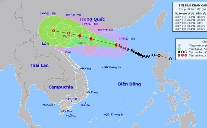 Bộ Y tế ra công điện ứng phó bão số 1