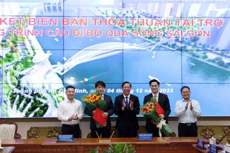 Nutifood tài trợ hơn 1.000 tỷ đồng xây dựng cầu đi bộ tại TP.HCM