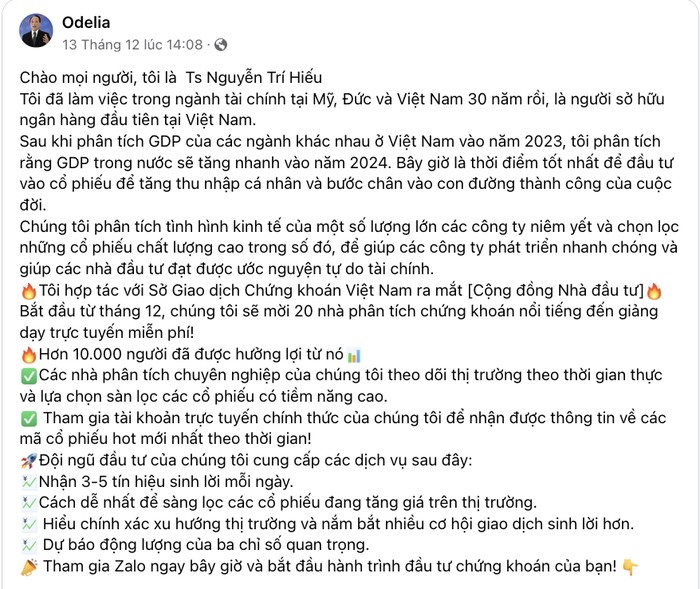 Mạo danh chuyên gia tài chính ngân hàng lừa đảo chiếm đoạt tài sản