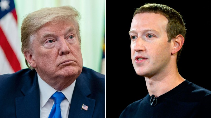 Ông Donald Trump dọa 'tống' tỷ phú Mark Zuckerberg vào tù