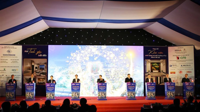Nhà ở xã hội Golden Square Lào Cai do Alphanam làm chủ đầu tư khởi công tại Lào Cai