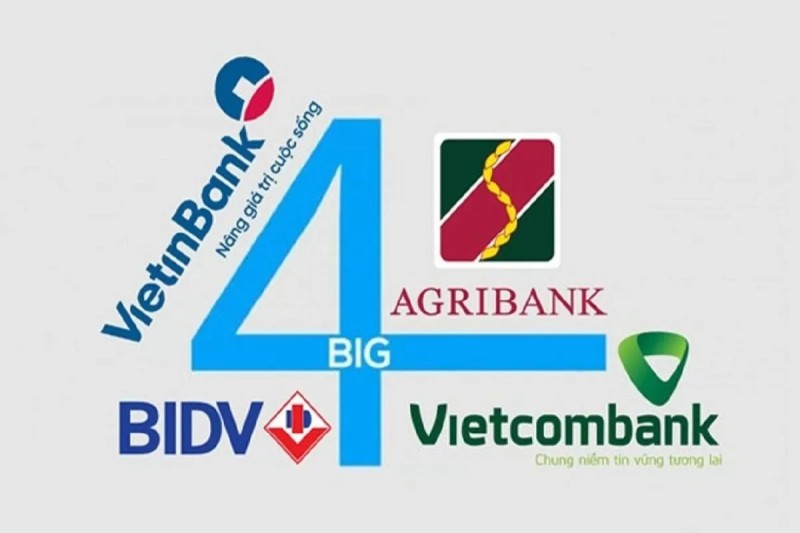 Big 4 ngân hàng lãi tỷ USD, Vietcombank dẫn đầu