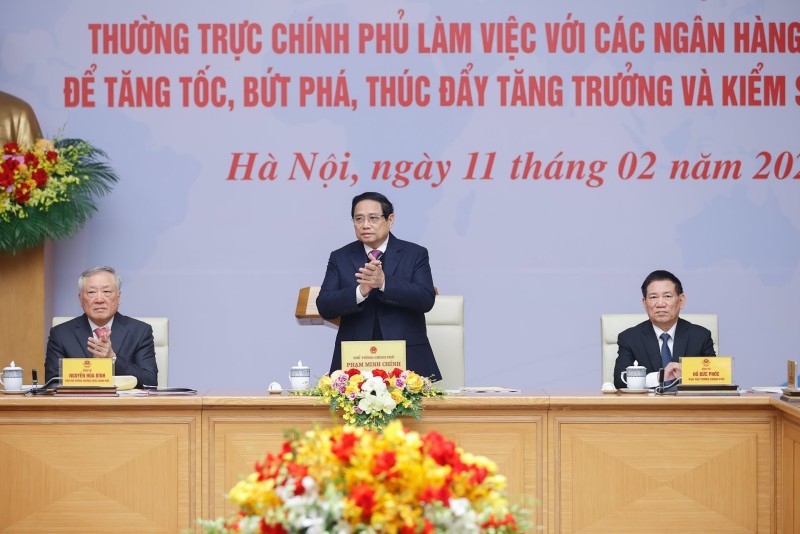 Thủ tướng đề nghị lấy đòn bẩy ngân hàng để phát huy, tạo xung lực phát triển đất nước