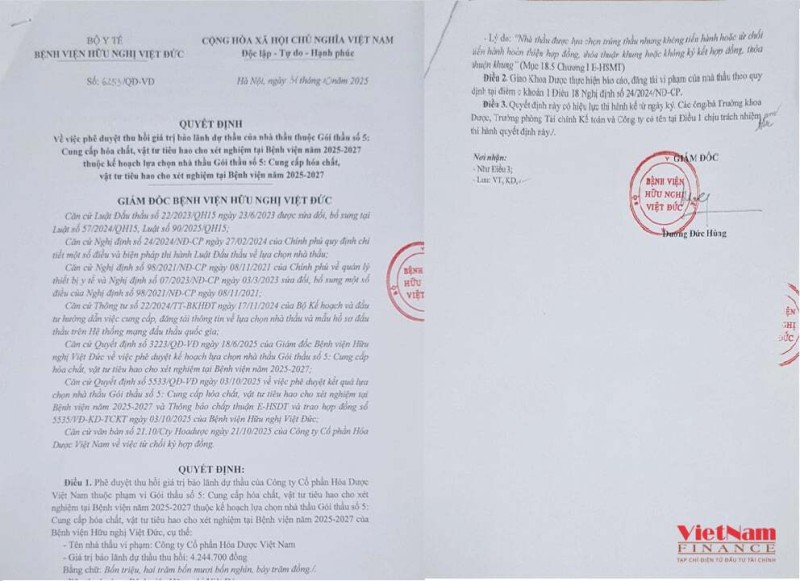 Hóa dược Việt Nam 'rơi' vào danh sách nhà thầu không đảm bảo uy tín