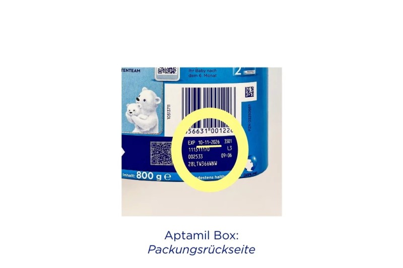 Tiếp tục thu hồi thêm một số sản phẩm sữa công thức Aptamil