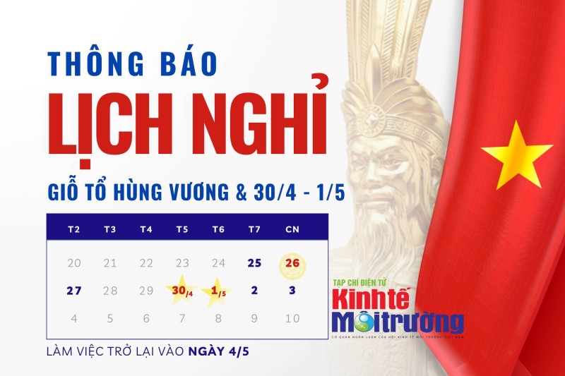 Chi tiết lịch nghỉ lễ 30/4 & 1/5