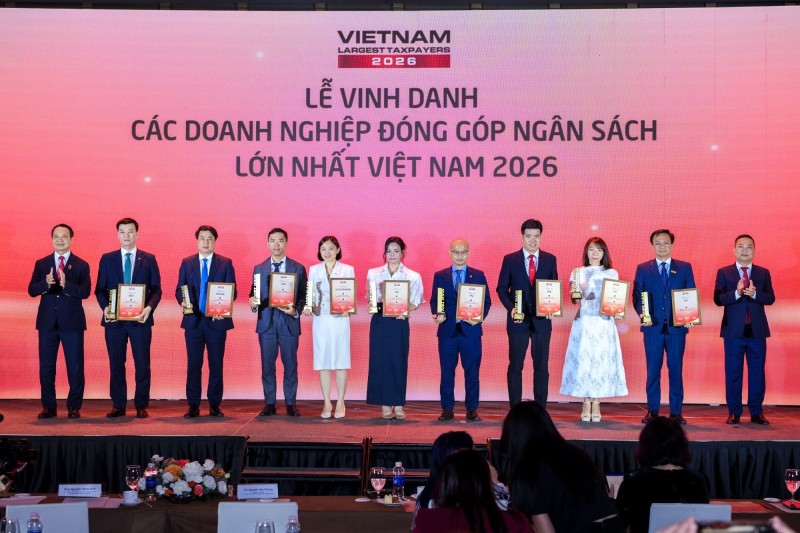 Lễ Vinh danh Doanh nghiệp nộp ngân sách lớn nhất 2025: Hàng chục đại diện nộp ngân sách hàng trăm nghìn tỷ đồng góp mặt