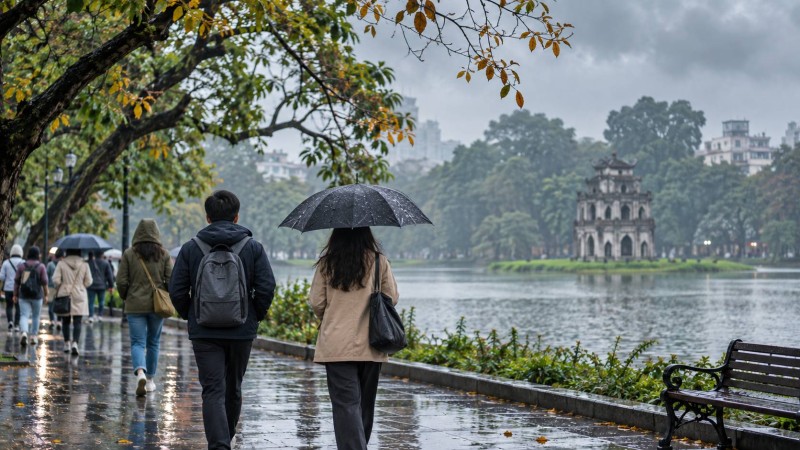 Không khí lạnh tràn về, Bắc Bộ chuyển lạnh, vùng núi cao có nơi rét