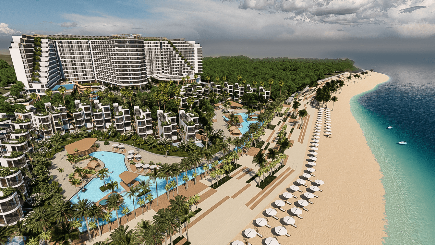 Cận cảnh công trình xây dựng không phép tại dự án Charm Long Hải Resort & Spa