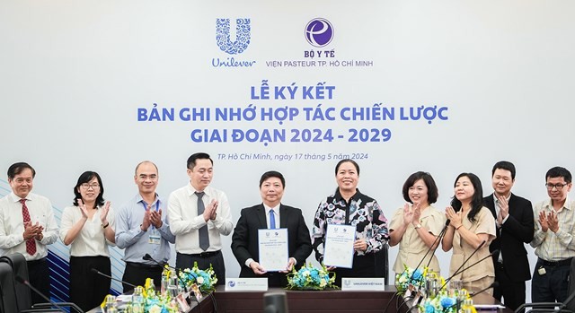 Lễ ký kết hợp tác Unilever Việt Nam cùng Viện Pasteur giai đoạn 2024-2029