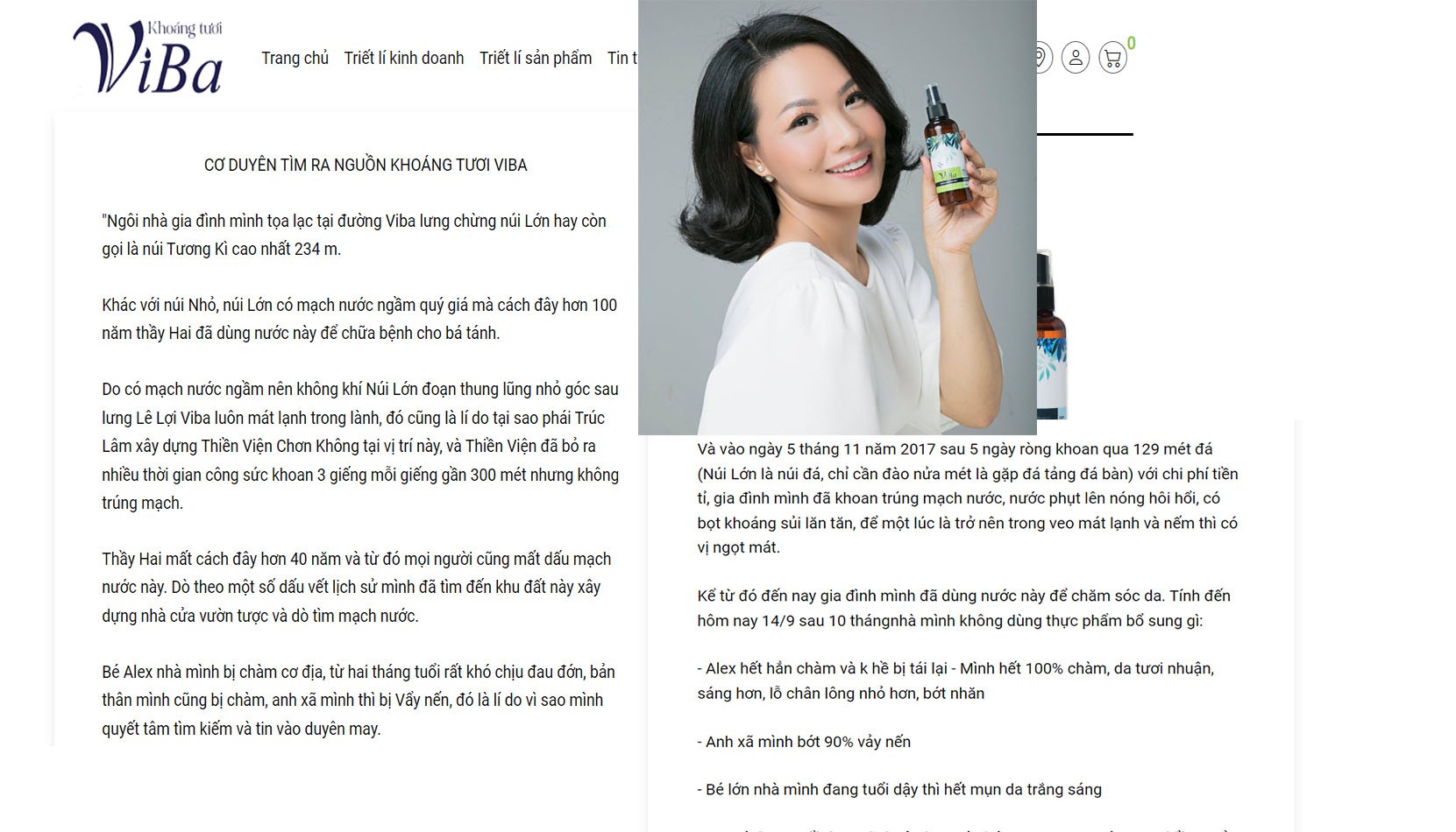 'Thêu dệt' câu chuyện kỳ bí, quảng cáo Khoáng tươi Viba như thuốc chữa bệnh?