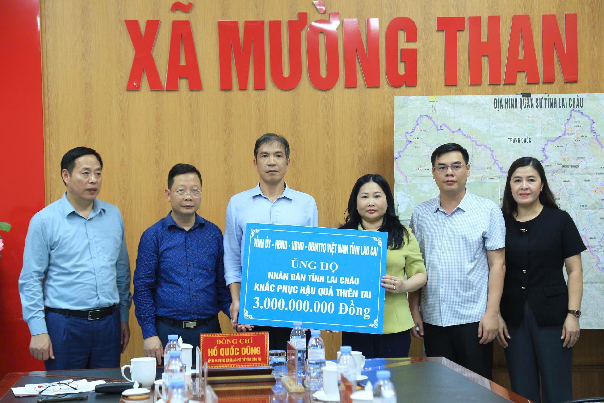 Lào Cai hỗ trợ tỉnh Lai Châu 3 tỷ đồng khắc phục hậu quả thiên tai
