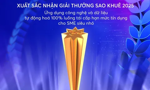 Sản phẩm vay vốn tín chấp dựa trên dữ liệu của BIZ MBBank thắng lớn tại Sao Khuê 2025