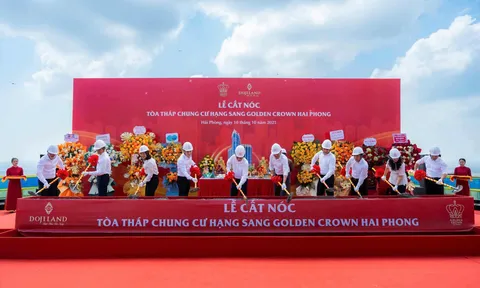 Golden Crown Hai Phong chính thức cất nóc, khẳng định vị thế biểu tượng phố cảng