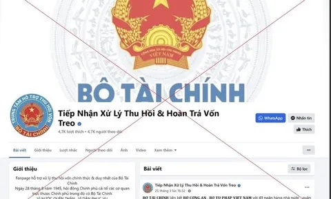 Cảnh báo giả mạo Cổng thông tin điện tử Bộ Tài chính để lừa đảo