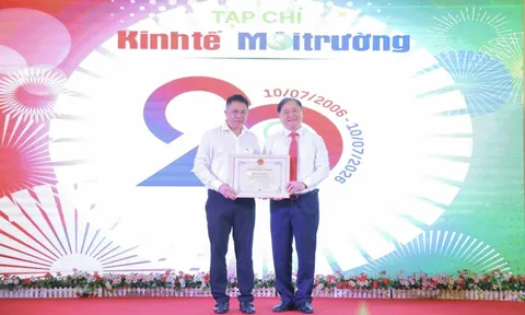Tạp chí Kinh tế Môi trường nhận Bằng khen của Liên Hiệp hội Việt Nam