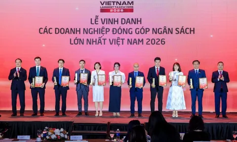 Lễ Vinh danh Doanh nghiệp nộp ngân sách lớn nhất 2025: Hàng chục đại diện nộp ngân sách hàng trăm nghìn tỷ đồng góp mặt
