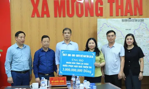 Lào Cai hỗ trợ tỉnh Lai Châu 3 tỷ đồng khắc phục hậu quả thiên tai