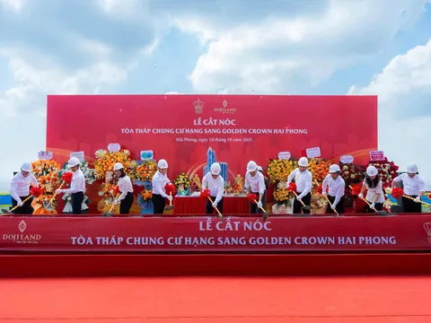 Golden Crown Hai Phong chính thức cất nóc, khẳng định vị thế biểu tượng phố cảng