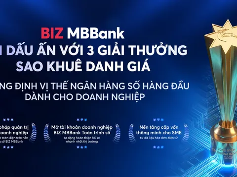 MB ghi dấu ấn với 5 giải thưởng Sao Khuê 2026
