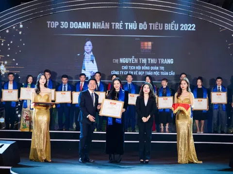 Chủ tịch GHB Corporation Nguyễn Thu Trang xuất hiện trong Top 30 Doanh nhân trẻ Thủ đô tiêu biểu 2022