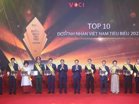 Vinh danh top 10 doanh nhân Việt Nam tiêu biểu năm 2022