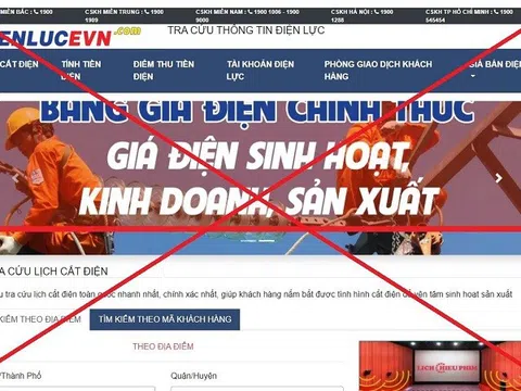 EVN tiếp tục cảnh báo về trang web giả mạo thương hiệu