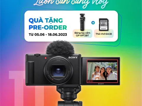 Sony ra mắt máy ảnh Vlog với ống kính zoom siêu rộng ZV-1 II