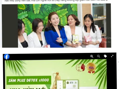 Sâm Plus Detox X1000 của Công ty Thanh Mong Pharma vi phạm quảng cáo?