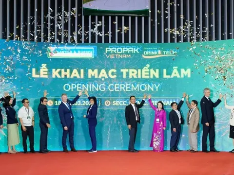 Khai mạc chuỗi triển lãm chuyên ngành bao bì, đồ uống, nhựa và cao su