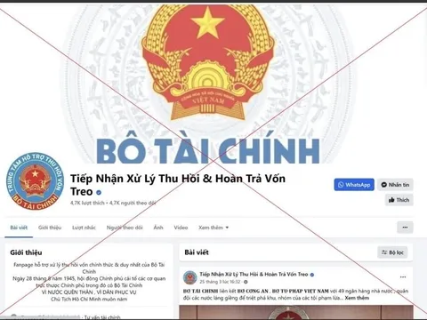 Cảnh báo giả mạo Cổng thông tin điện tử Bộ Tài chính để lừa đảo
