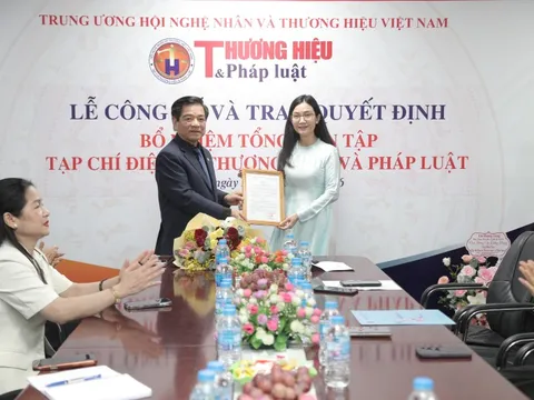 Nhà báo Khổng Nhung được bổ nhiệm làm Tổng biên tập Tạp chí điện tử Thương hiệu và Pháp luật