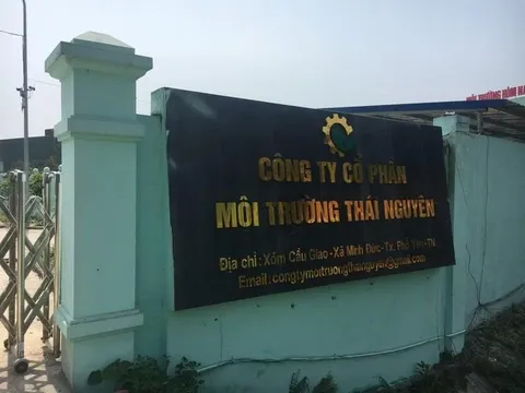 Công ty Cổ phần Môi trường Thái Nguyên bị xử phạt gần 1 tỷ đồng do xả thải vượt quy chuẩn