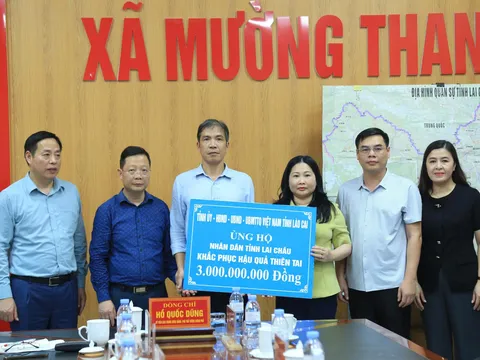 Lào Cai hỗ trợ tỉnh Lai Châu 3 tỷ đồng khắc phục hậu quả thiên tai